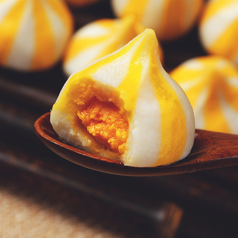 德先生新品蟹籽丸新鲜火锅打边炉麻辣烫食材海鲜鱼丸蟹黄包