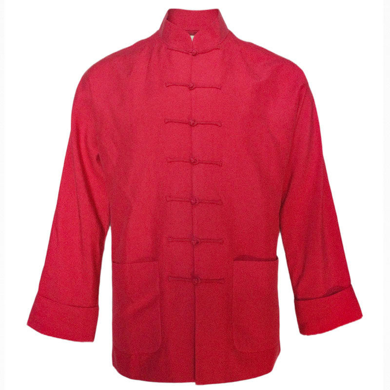 传统真丝亚麻盘扣上衣唐装喜庆连肩袖中国风唐装