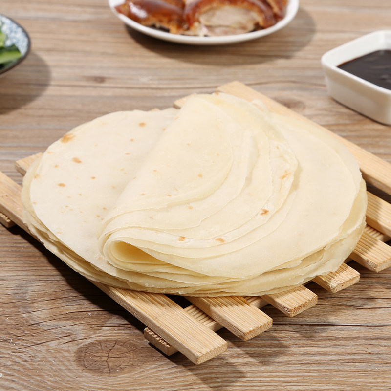 北京烤鸭饼皮荷叶饼春饼京酱肉肉丝手工家庭手抓饼