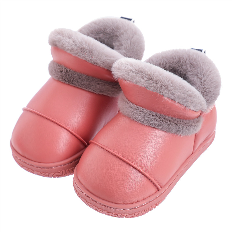 儿童包跟棉鞋亲子宝宝亲宝宝毛绒加厚小童中小棉鞋