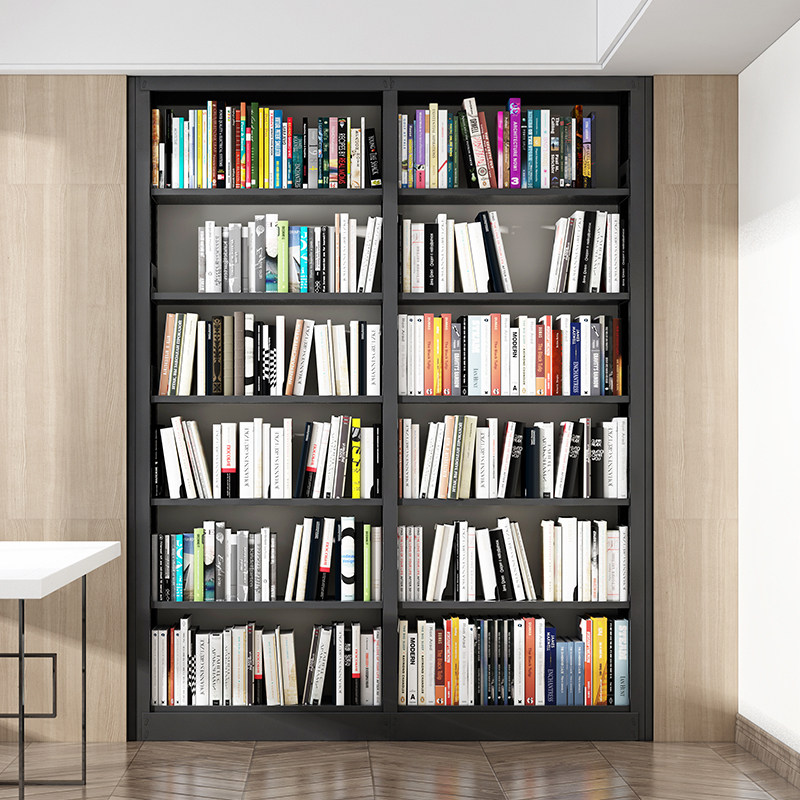 图书馆书架铁艺儿童置物架落地绘本收纳客厅卧室书架