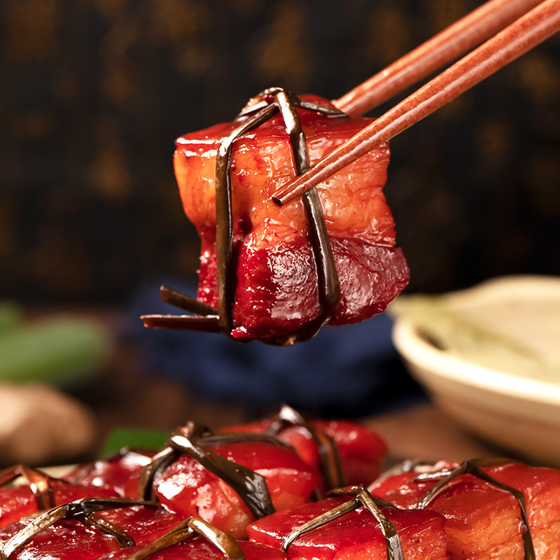 宫廷稻香稻草肉扎肉红烧肉东坡加热即食半成品卤肉类