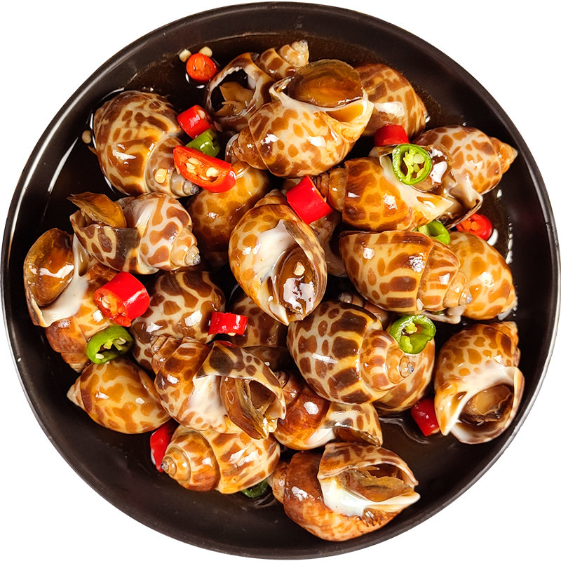 麻辣香螺500g即食香辣小海鲜花螺鲍海螺熟食贝类制品