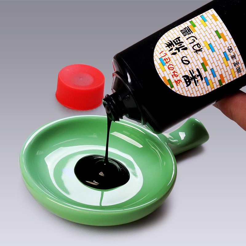 墨膏墨汁日本本墨运堂浓缩型100克160克500克骨胶文房墨汁