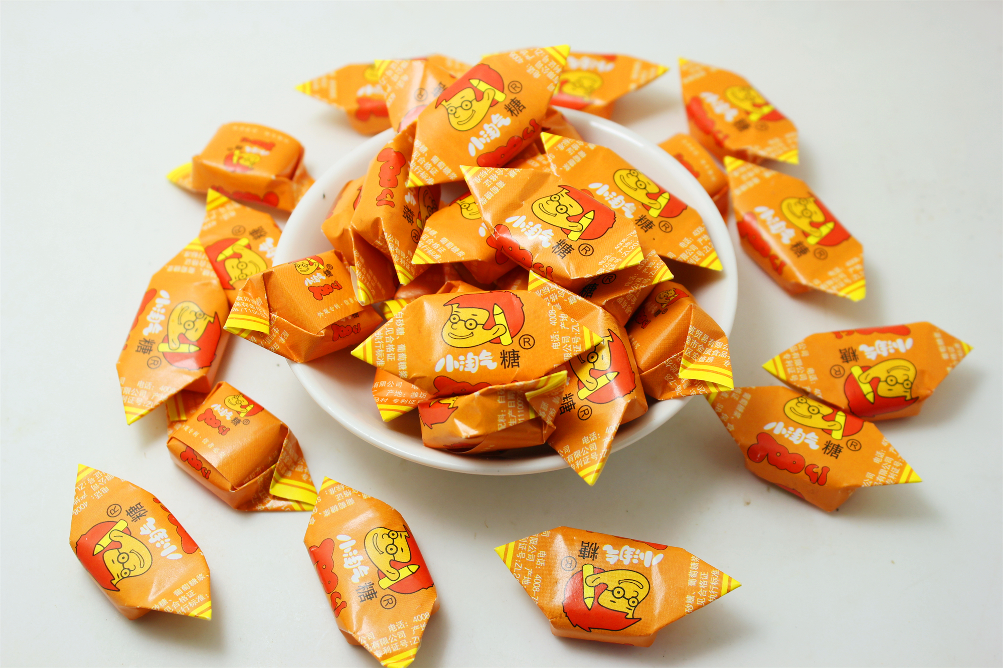 小淘气糖包邮 童年经典怀旧零食 7080后硬糖果 糯米纸糖 老式喜糖