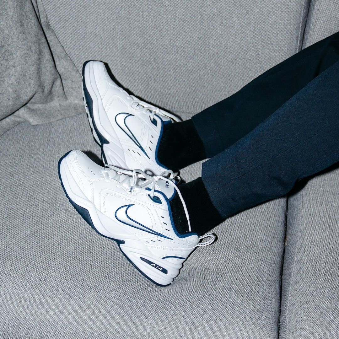 nike耐克airmonarch白蓝m2k秋冬增高气垫跑鞋跑步鞋