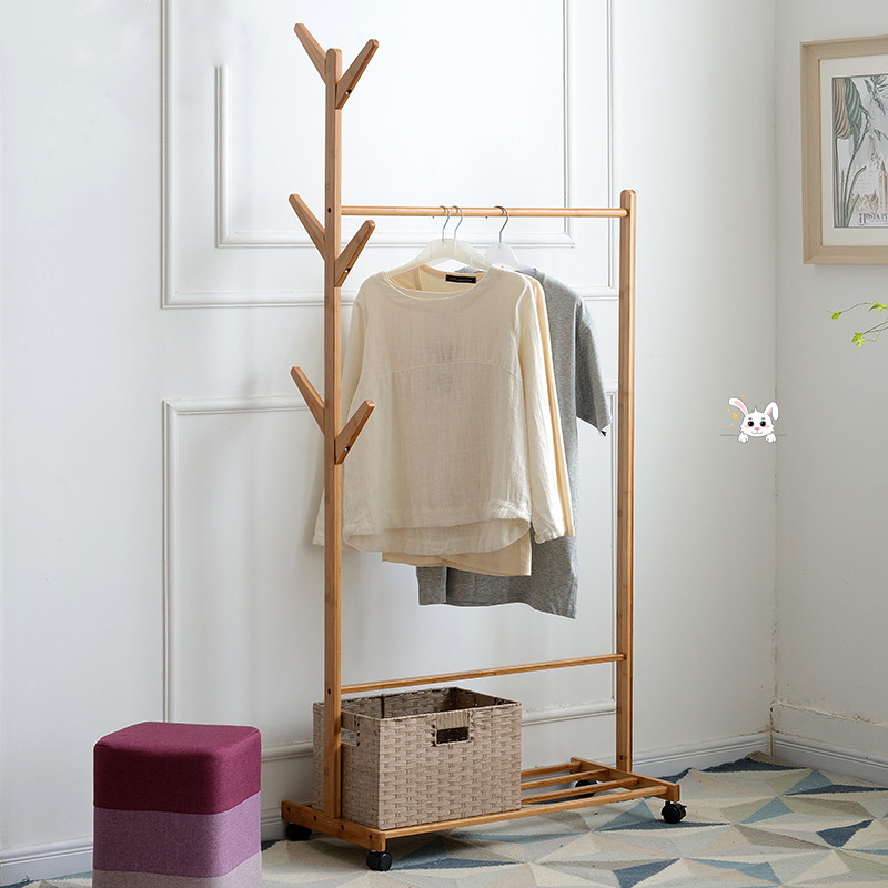 衣架简易简易房房间挂衣卧室组装衣帽衣服架子衣帽架