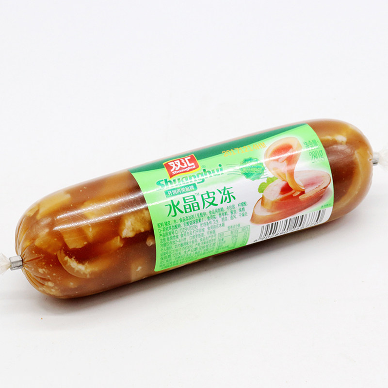 双汇水晶皮冻280g猪肉肉皮冻肠肘花火腿香肠包装即食肠类