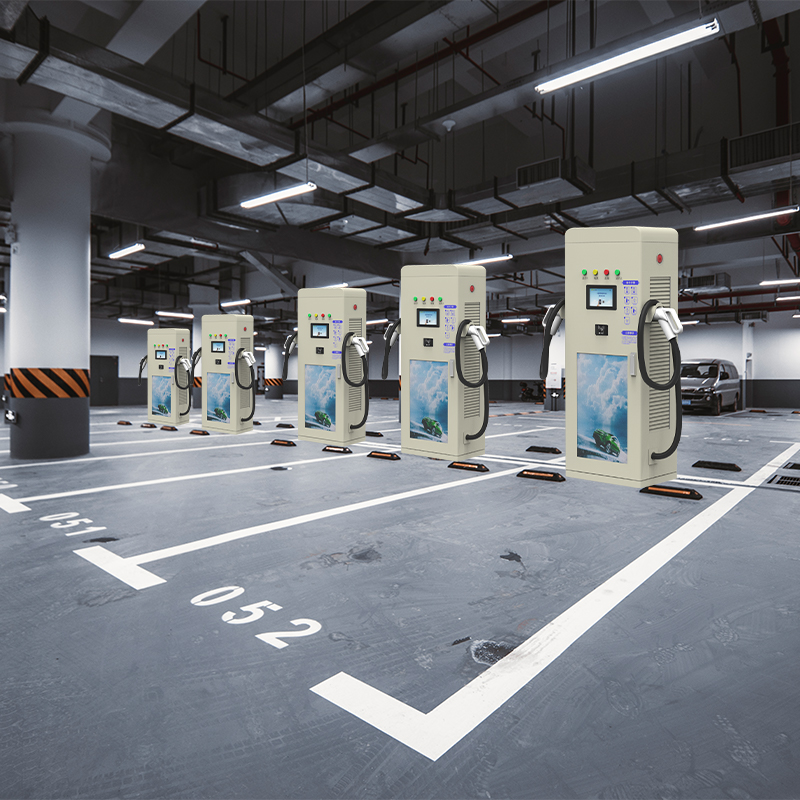 新能源电动汽车充电桩直流快充380v商用运营80kw双枪恒功率充电枪