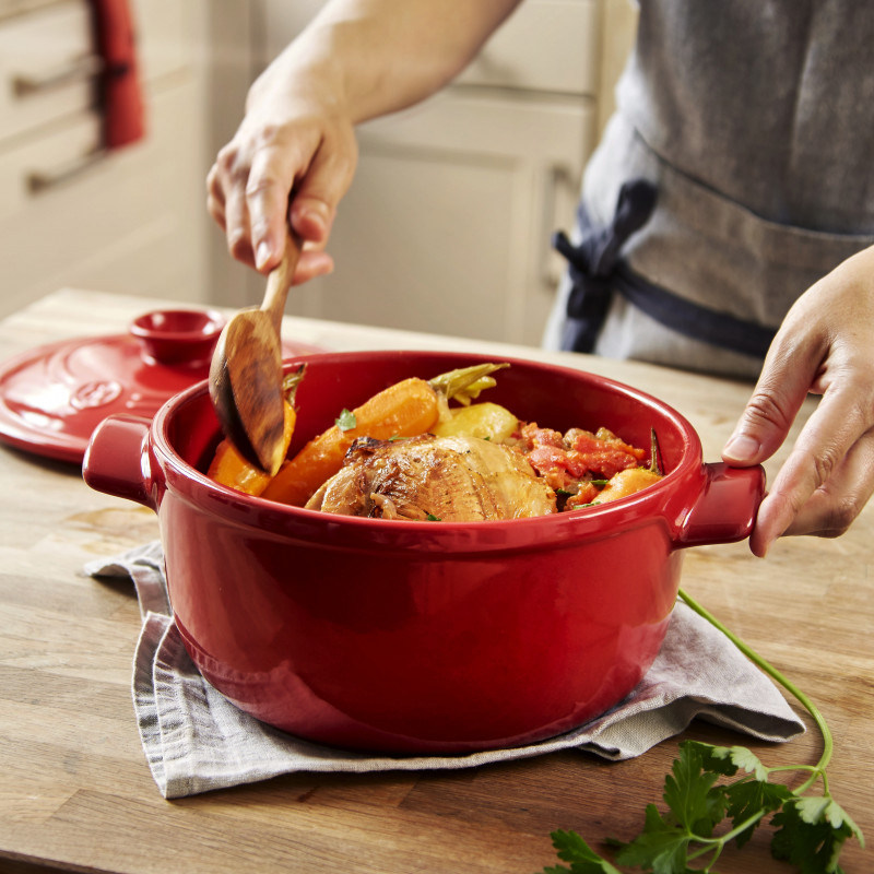 法国emilehenry耐火陶瓷炖锅煲汤汤锅双耳焖烧炖锅