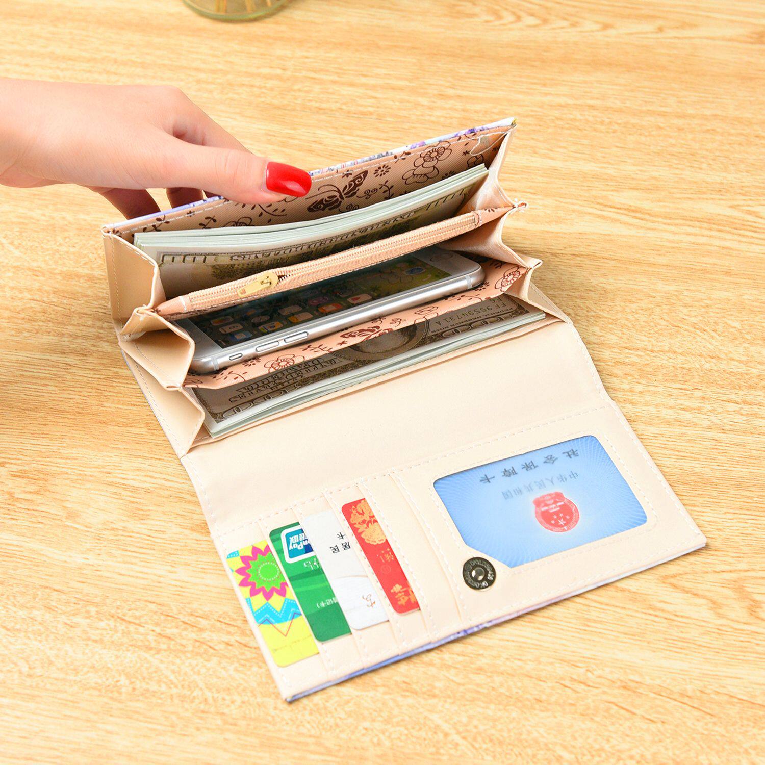 钱包儿童女长款韩版个性创意女孩图案可爱学生钱包