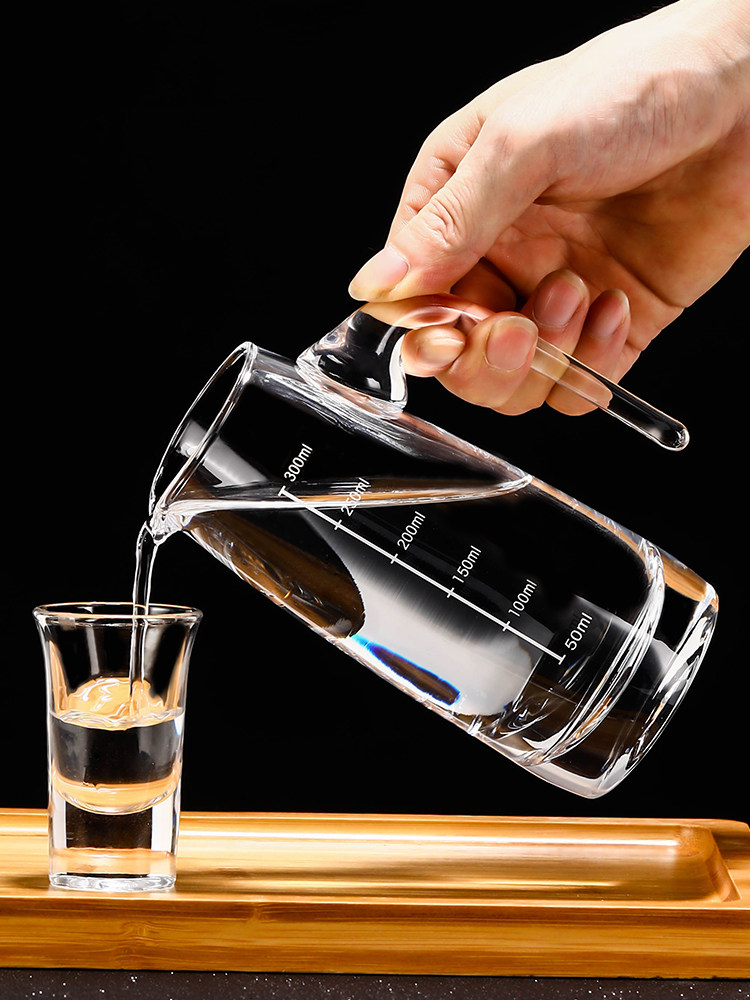 家用玻璃酒器白酒公杯洋酒红酒小扎壶饭店酒吧醒酒器