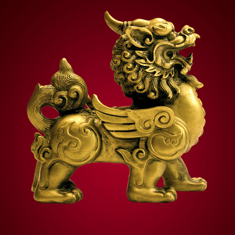 玻璃钢仿铜獬豸法兽法治宪法文化主题雕塑铜雕摆件