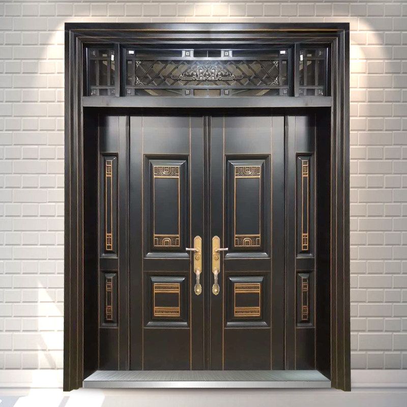 大门开门防盗门四开别墅非标定制甲级锌合金入户进户门