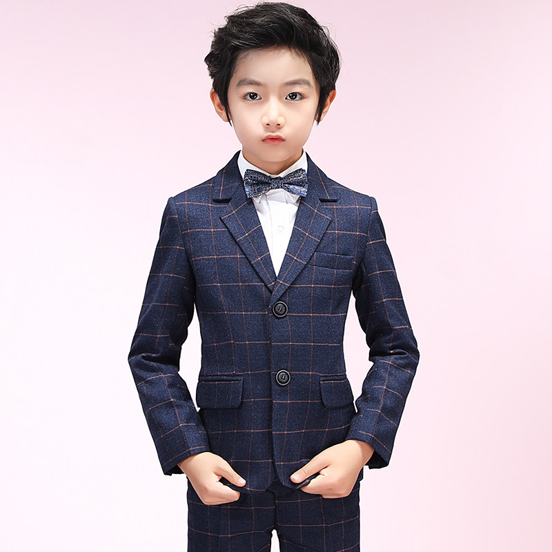 男童西装套装小孩钢琴演出服花童礼服中大儿童西服