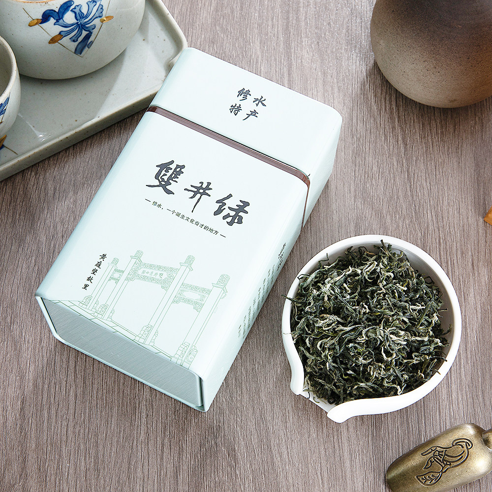 修水县新上宁上宁双井绿茶125g罐装高香办公茶叶特色产区绿茶