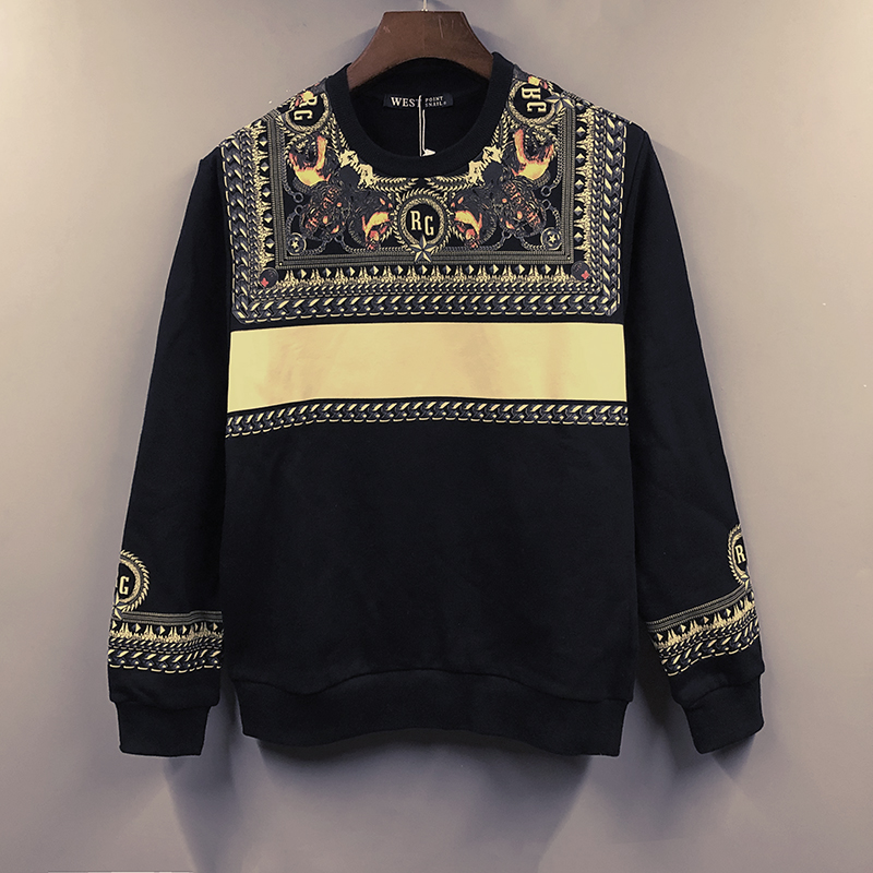 潮牌潮流帅气狗头美式复古卫衣男潮ins情侣装外套男士秋冬季新品