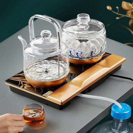 茶壶kamjove金灶h19h18h17全自动电热水壶玻璃底部水泡电热水壶
