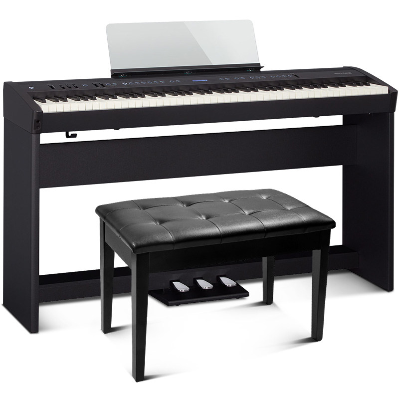 罗兰电钢琴fp60x成人儿童便携88键重锤舞台演奏fp90专业数码钢琴