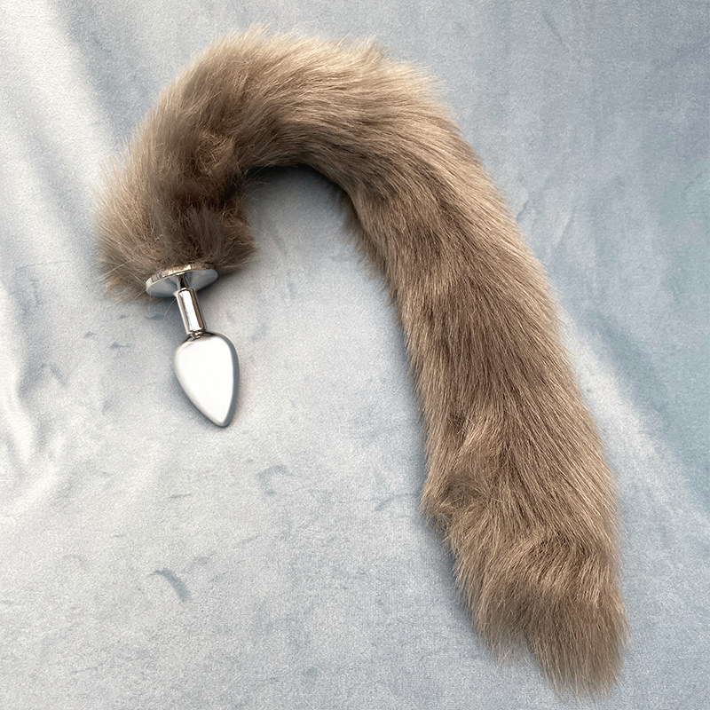 情趣超大狐狸尾巴可拆卸真毛尾巴二次元cosplay狐狸道具内衣配件