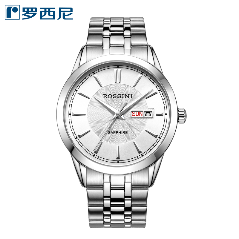 罗西尼官方手表男商务石英表双日历防水男表时尚男士腕表516723