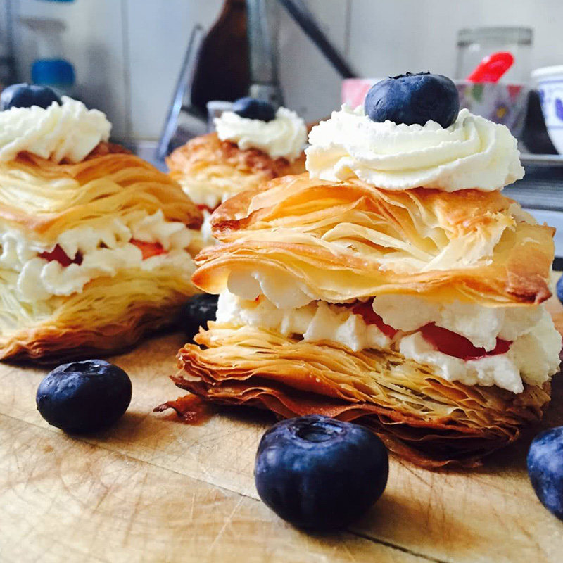 安特鲁七哥法式酥皮 烘焙千层起酥皮拿破仑饼皮半成品原料5片10片