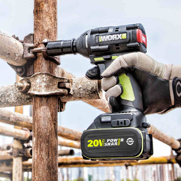 扳手威克士wu279锂电无刷电动木工架子专用充电冲击扳手