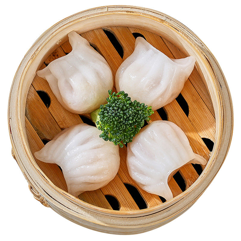 水晶虾饺皇港式广式早茶点心广东虾饺速冻食品水晶虾饺包邮商用