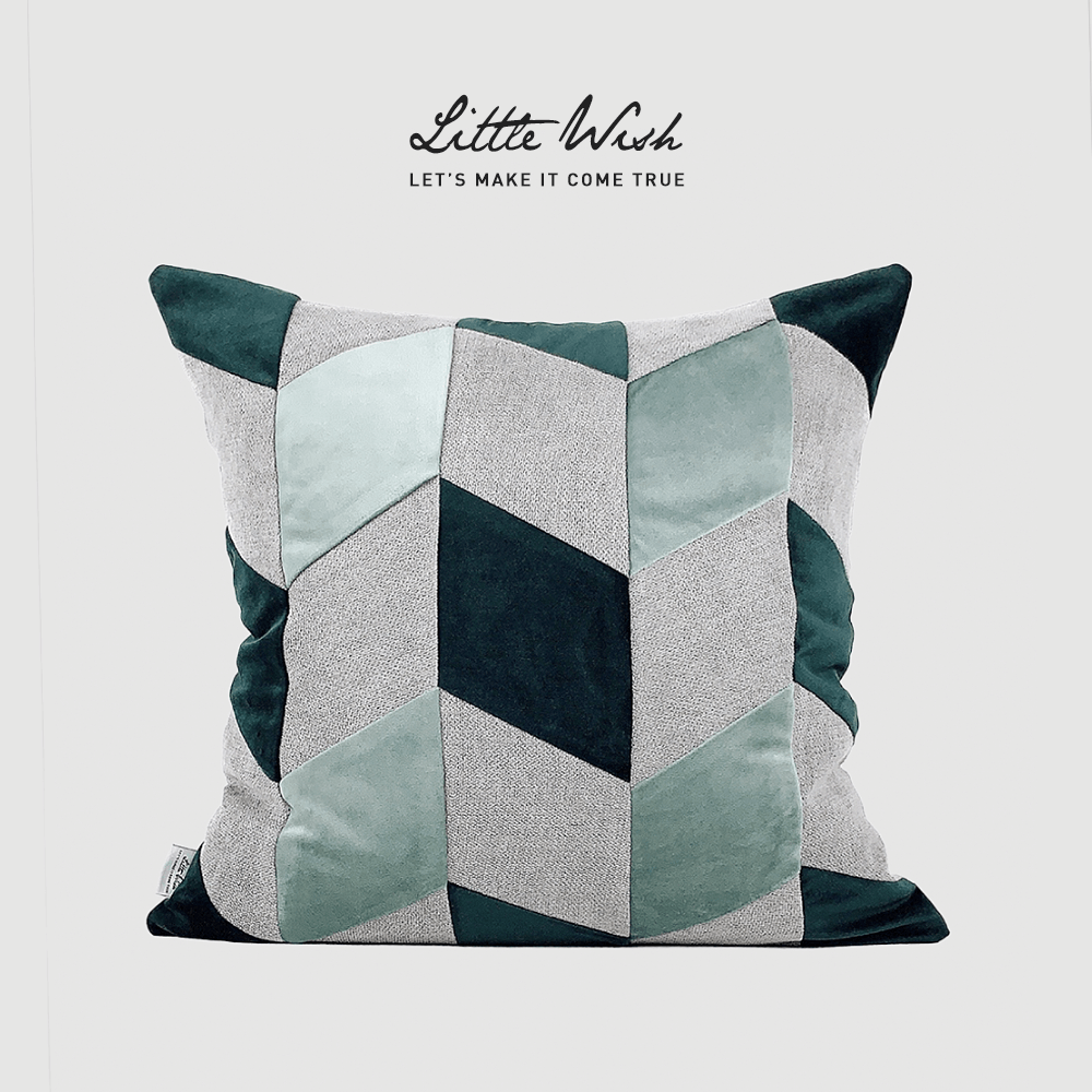 轻奢沙发拼接拼色抱枕靠垫北欧奢华绒面欧式靠垫