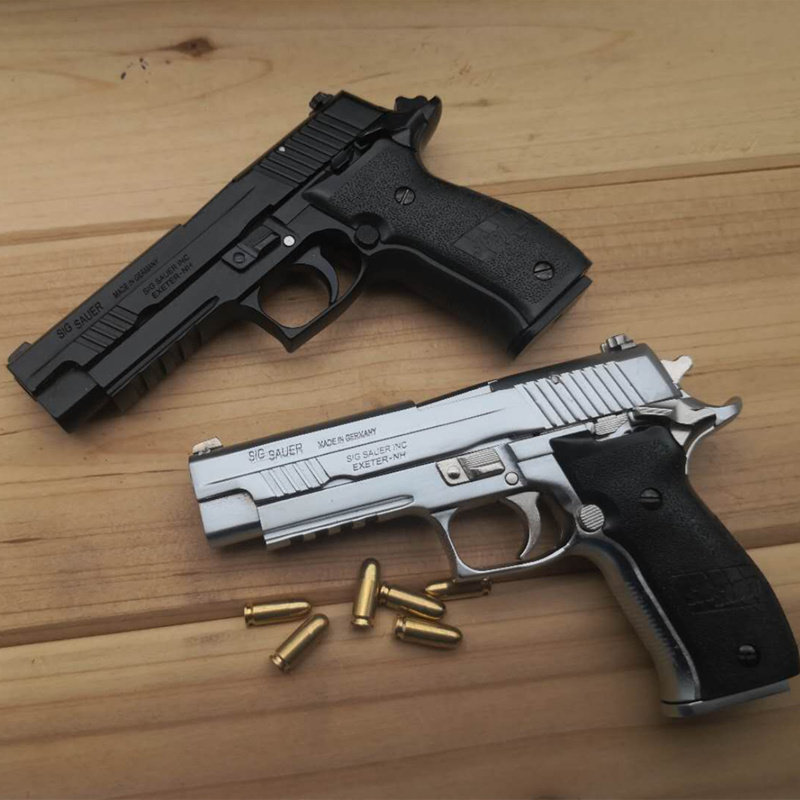 合金帝国1205p226抛壳手枪金属模型拆卸玩具不可发射