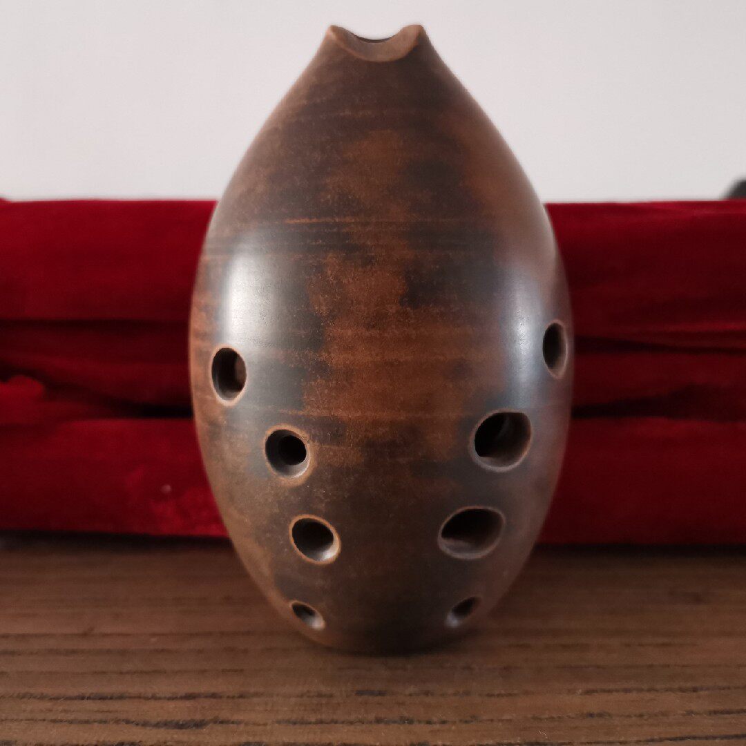 安邦橄榄梨埙十孔单腔梨埙柴烧窑手工定制浑厚埙