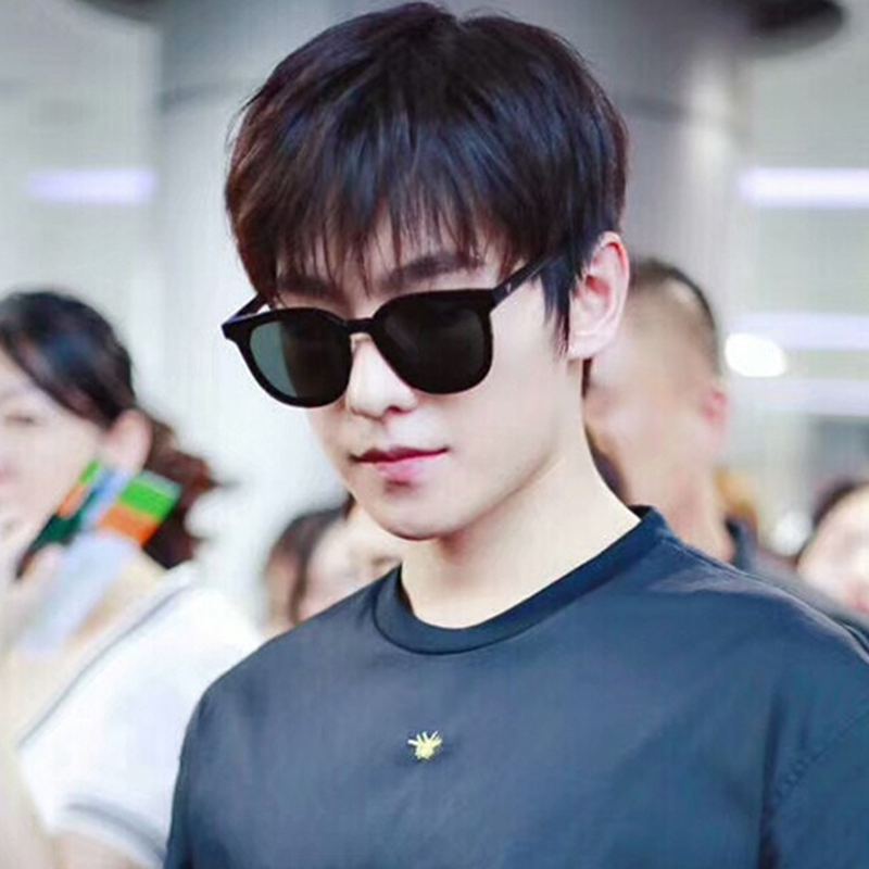 gm太阳镜男明星鹿晗范冰冰同款网红眼镜圆脸潮偏光墨镜女2019新款