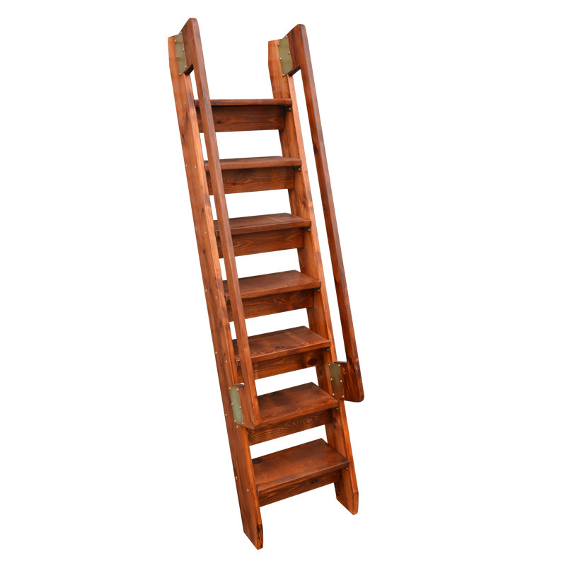 简易实木木梯阁楼家用楼梯直爬梯移动登高工程家用梯