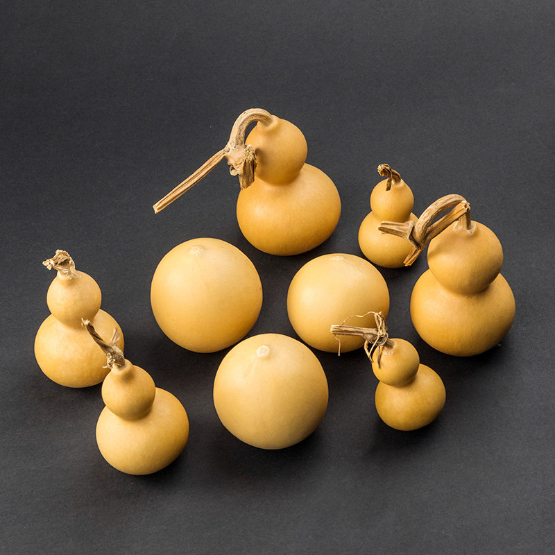 葫芦文玩手捻摆件盘完小号天然包浆带龙头紫皮葫芦