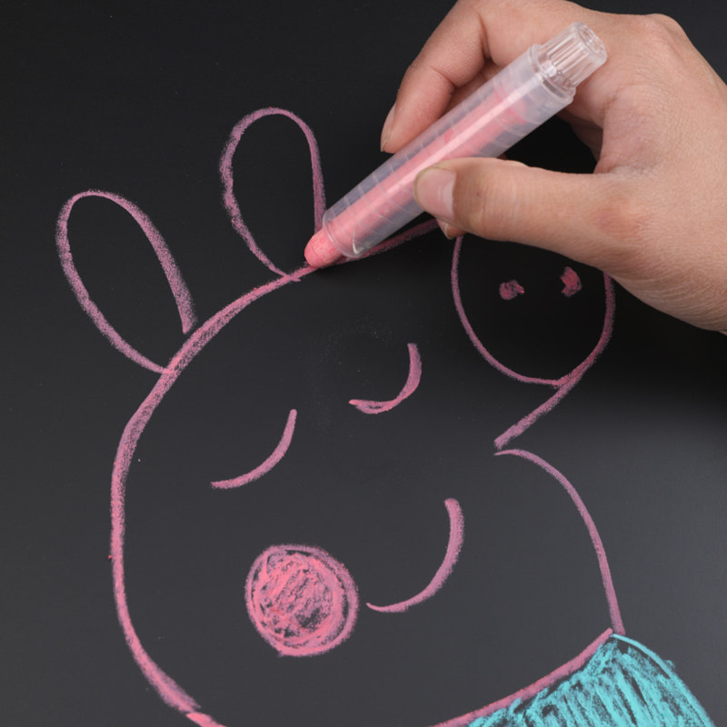 粉笔无尘彩色多色黑板报儿童家用幼儿园涂鸦教学粉笔