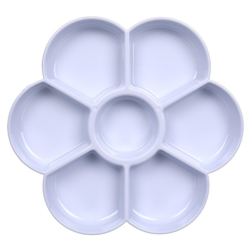 调色盘颜料幼儿园小学生美术专用三线调色板国画水彩调色盘