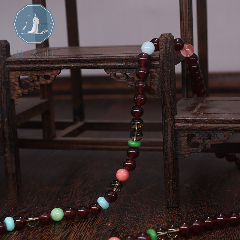 汉服明制大帽帽珠原创帽子男款大明少年毛衣发饰