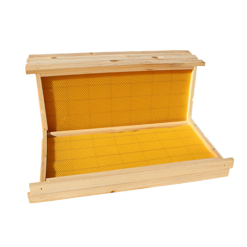 成品巢框中蜂专用带框巢础蜜蜂用巢础蜂巢框巢脾全套养蜂工具新品