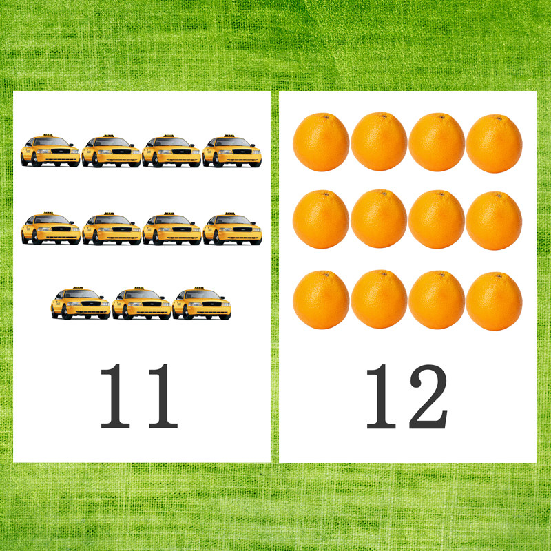 点数数字数数卡片自闭症孤独症发育迟缓教学认知玩具挂图