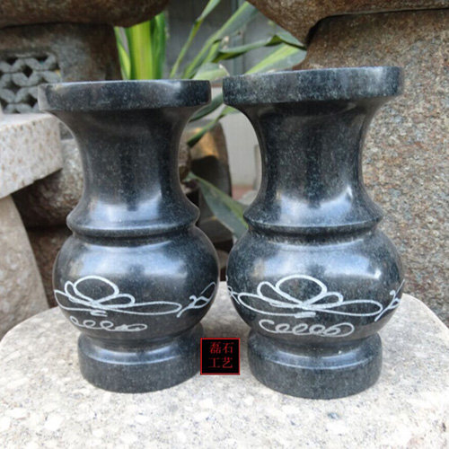 烛台石雕石烛台雕刻蜡烛摆件寺庙石蜡台蜡台装饰石雕