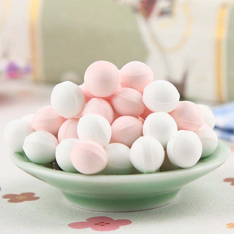 无糖薄荷糖约会玫瑰花香硬体口香糖持久接吻糖网红吐息糖果少女粉