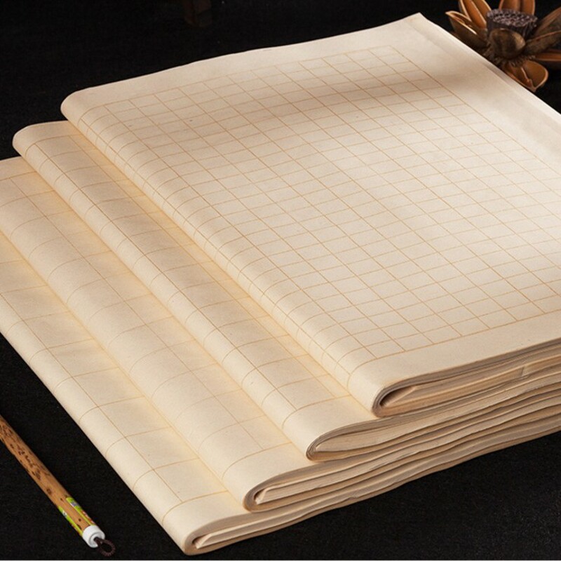 小楷宣纸2cm3厘米描金方格仿古半生熟抄纸初宣纸