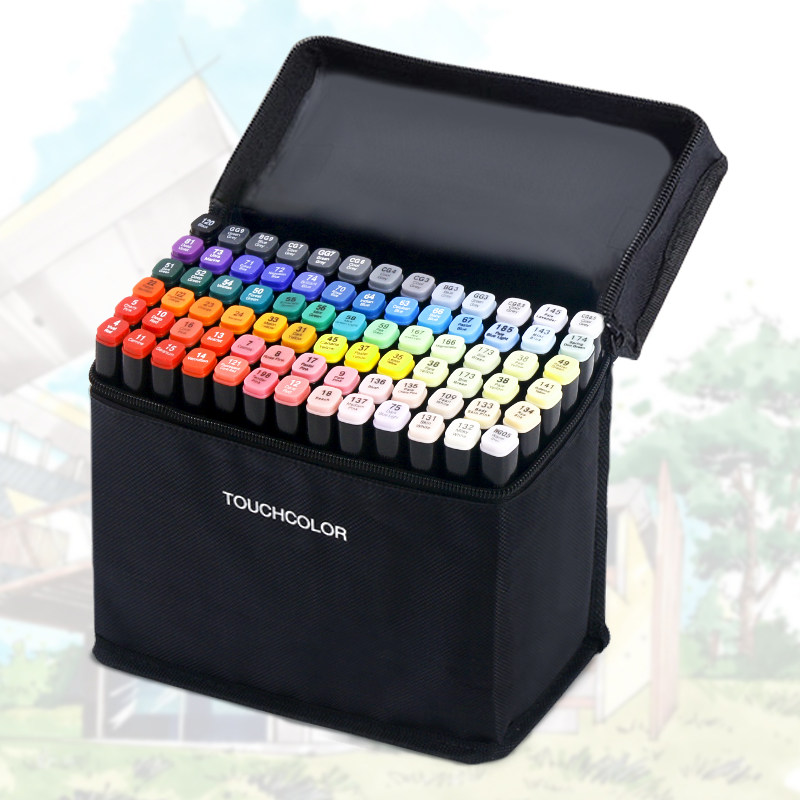touch马克套装彩笔动漫学生画笔服装系专用color马克笔