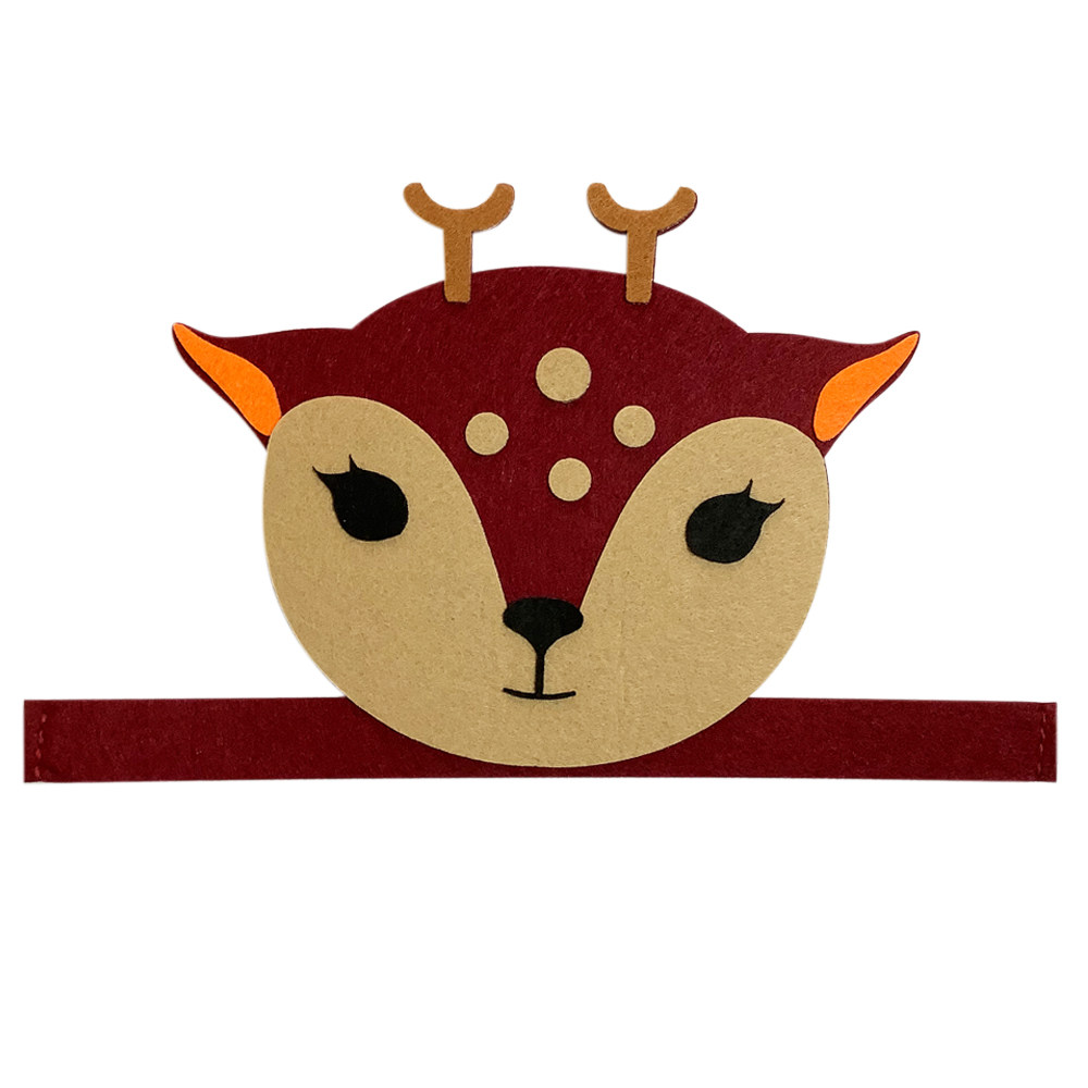 儿童动物头饰猴子老虎兔子梅花鹿大象狐狸亲子头饰