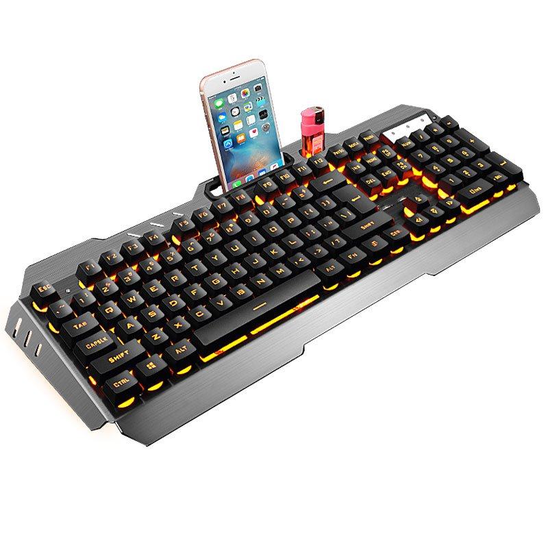 手感机械机械手有线键盘台式电脑牧马人曼巴狂蛇家用键盘