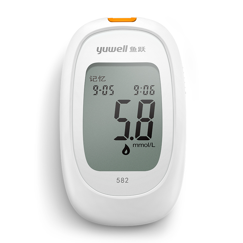 血糖鱼跃测试仪家用医用免调码试纸条准确仪器血糖用品