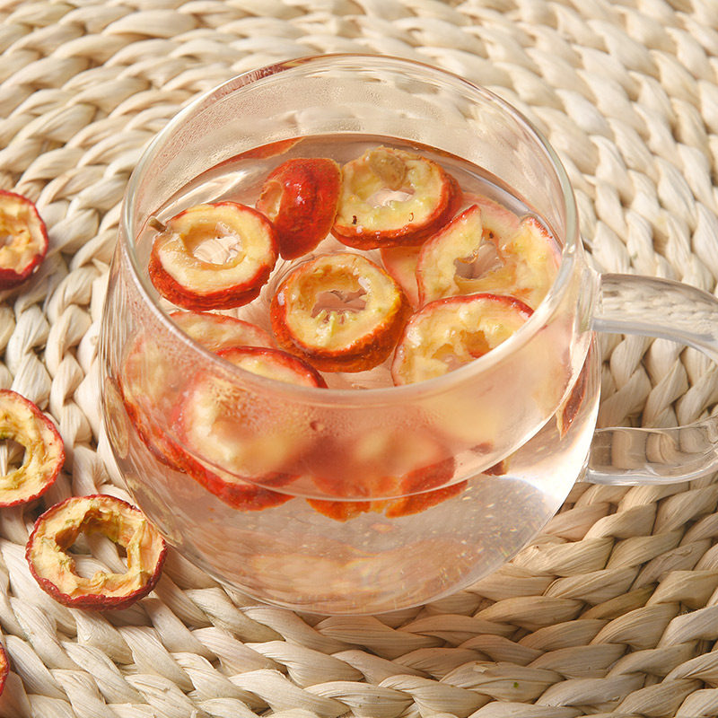 山楂俏美新鲜果泡水干圈鲜果泡茶美味500g散装山楂类制品