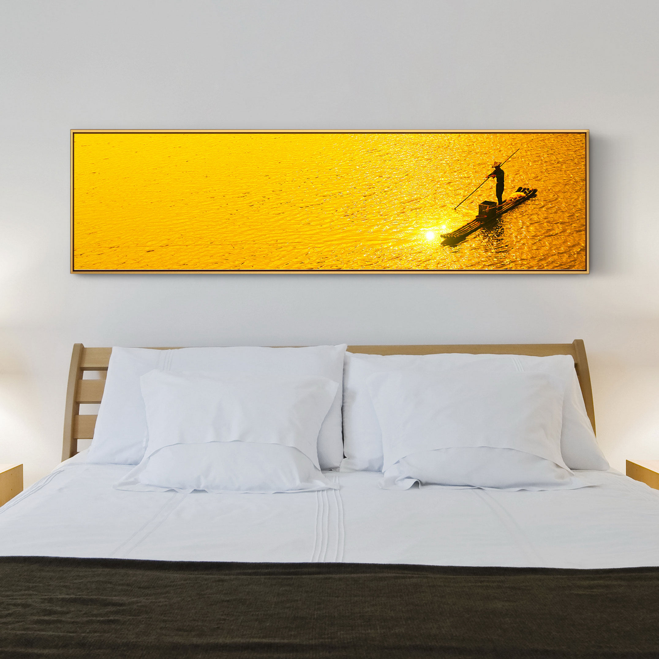 床头卧室墙面装饰画背景墙挂画现代简约风景婚房酒店宾馆现代装饰画