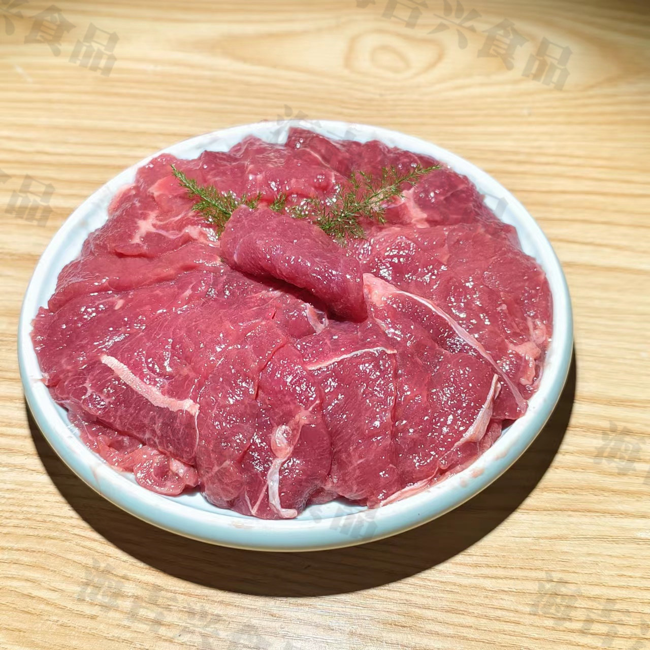 肉片牛肉誉豪腌制生牛餐厅快餐店原味食材速冻牛肉类