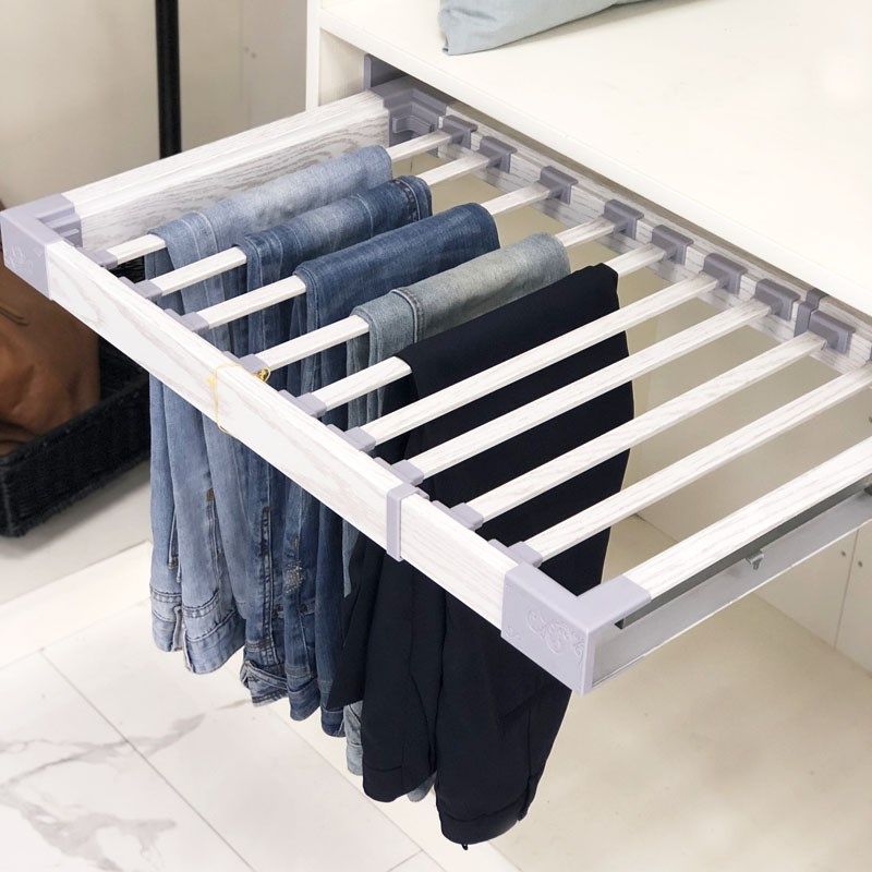 裤架伸缩衣柜家用裤子五金配件裤抽柜内裤收纳推拉踢踏舞服